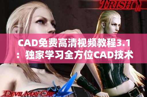 CAD免费高清视频教程3.1：独家学习全方位CAD技术【完整版】