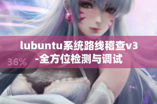 lubuntu系统路线稽查v3-全方位检测与调试