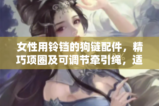 女性用铃铛的狗链配件，精巧项圈及可调节牵引绳，适用于母狗