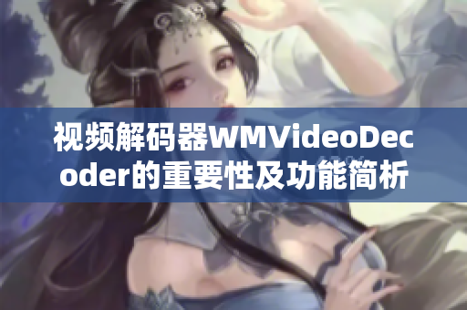 视频解码器WMVideoDecoder的重要性及功能简析