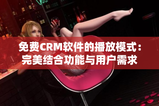 免费CRM软件的播放模式：完美结合功能与用户需求