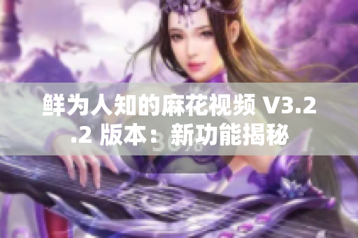 鲜为人知的麻花视频 V3.2.2 版本：新功能揭秘