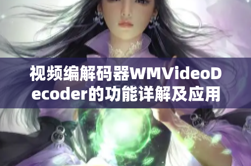 视频编解码器WMVideoDecoder的功能详解及应用场景介绍