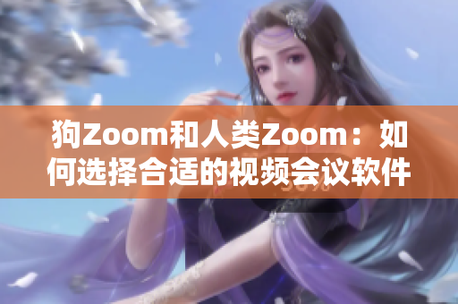 狗Zoom和人类Zoom：如何选择合适的视频会议软件