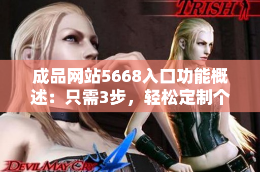 成品网站5668入口功能概述：只需3步，轻松定制个性化网站