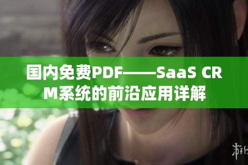 国内免费PDF——SaaS CRM系统的前沿应用详解