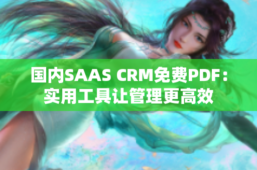 国内SAAS CRM免费PDF：实用工具让管理更高效